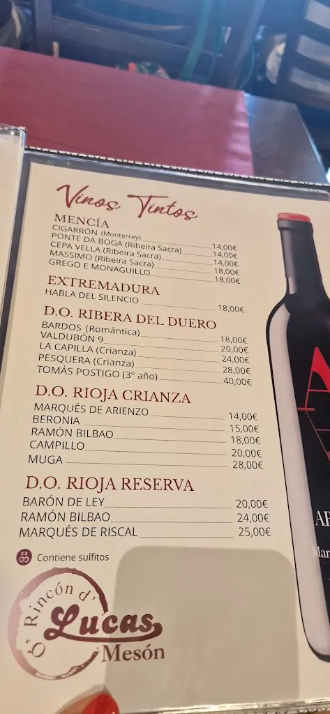 Menu_El Rincon De Lucas_Cabana de Bergantiños_immagine_2