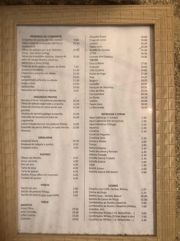 Menu_Casa María - Restaurante Rural ::Mejor Valorado::_Carballiño O_image_1