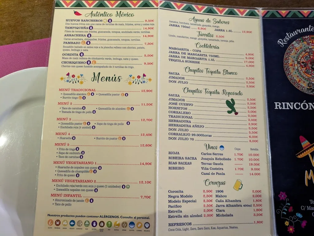 Menu_Restaurante Mexicano Rincón Azteca_Carballiño O_image_1