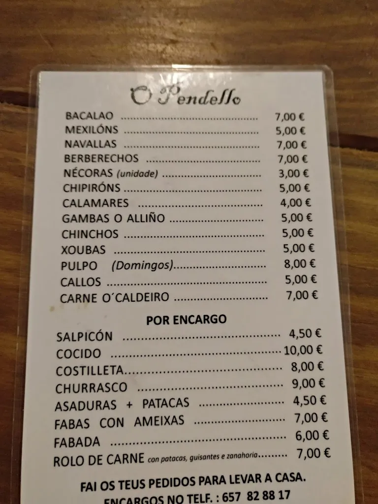 Menu_Tapería O Pendello_Carballiño O_image_2