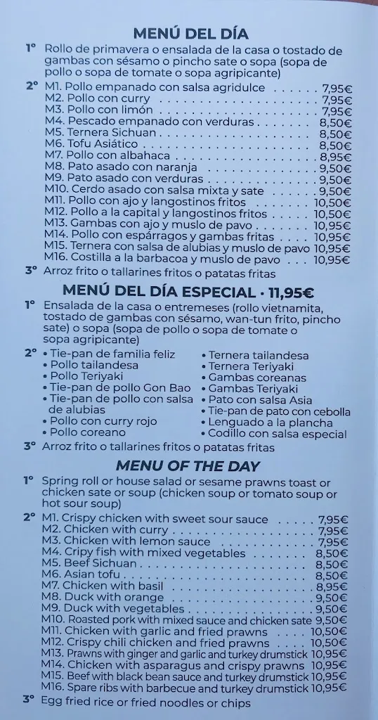 Menü_Restaurante Good Asia_San Fulgencio_Bild_2