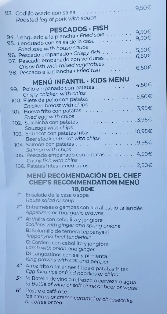 Menü_Restaurante Good Asia_San Fulgencio_Bild_4