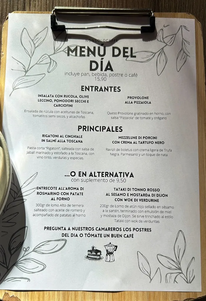 Menu_Restaurante italiano Nonsolocaffé_Riós_image_1