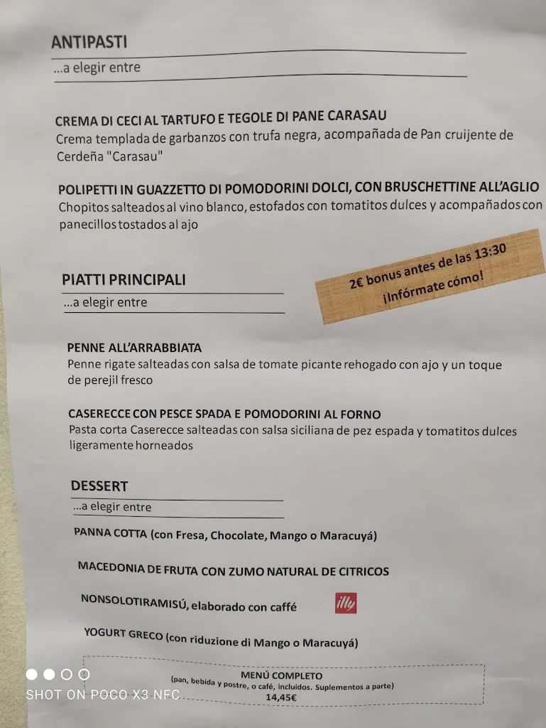 Menu_Restaurante italiano Nonsolocaffé_Riós_image_2