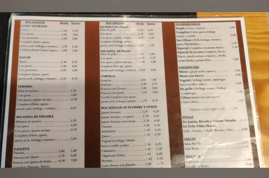 Menu_Café-Bar Restaurante San Cibrao_San Cibrao das Viñas_image_1