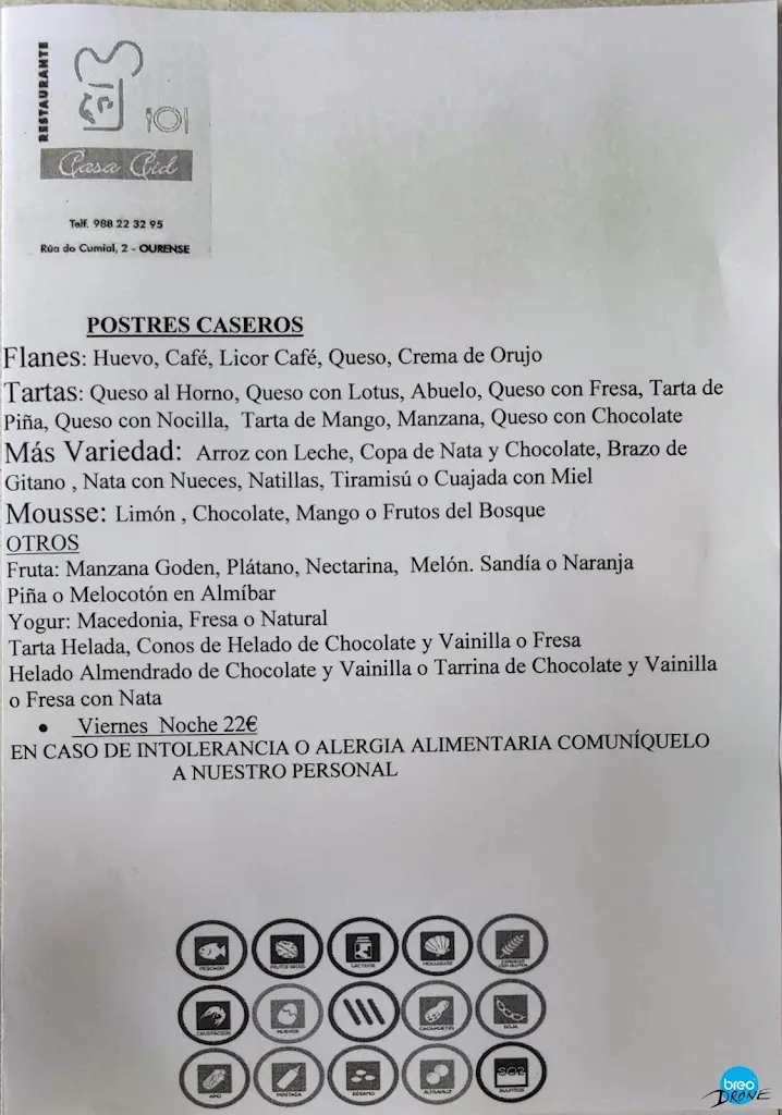 Menu_Restaurante Casa Cid_San Cibrao das Viñas_immagine_2