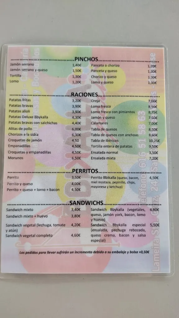 Menu_Bbikalla Park_San Cibrao das Viñas_image_4