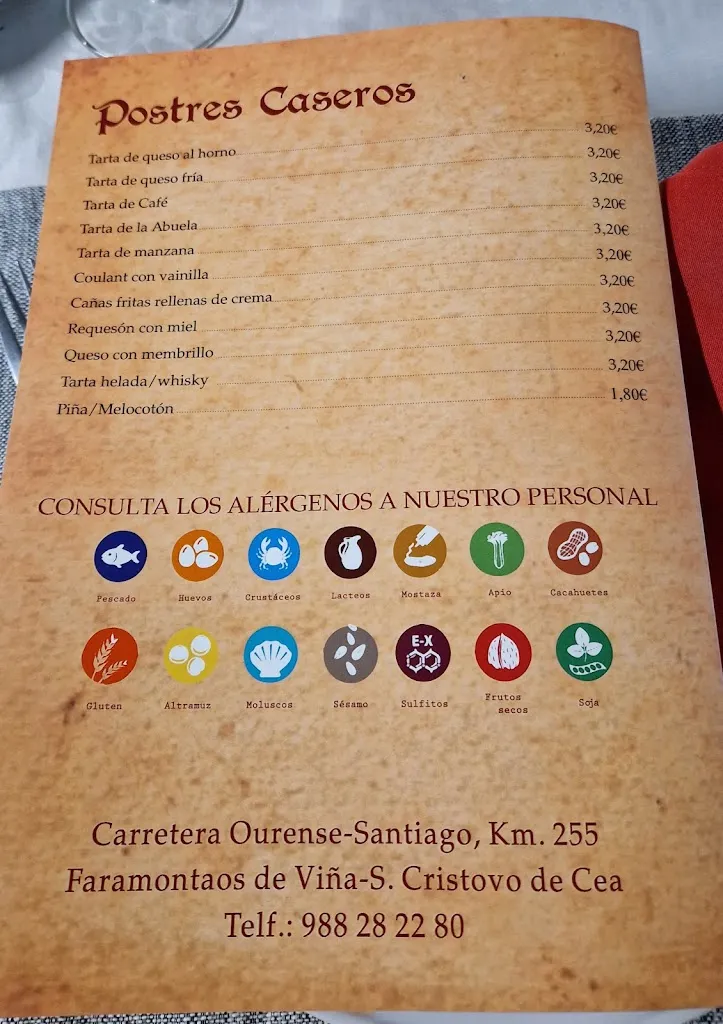 Menu_Casa Testa_San Cristovo de Cea_image_1