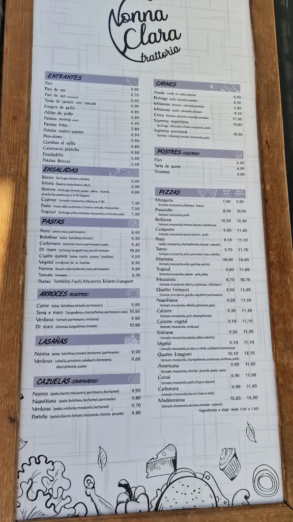 Menu_Pizzería NONNA CLARA trattoria_Pontedeva_image_3