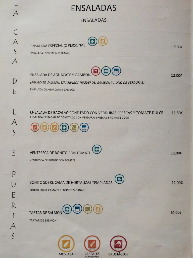 Menu_Restaurante La Casa De Las 5 Puertas_Pontedeva_image_3