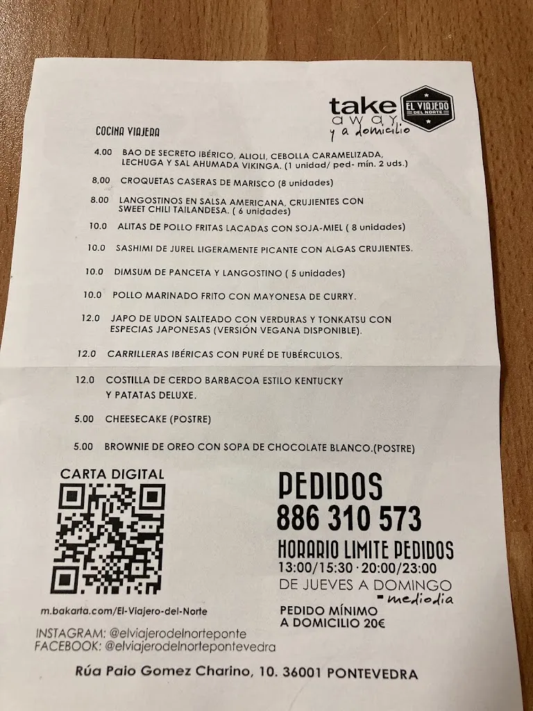Menu_El Viajero del Norte_Pontedeva_image_1