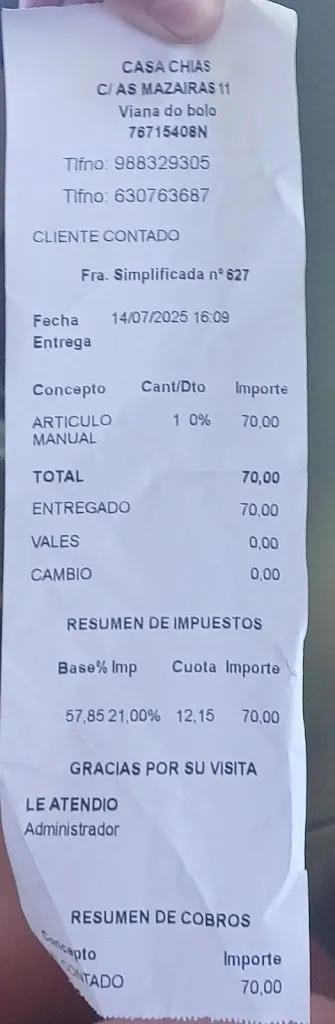 Esther María_Restaurante Casa Chias_Viana do Bolo_review