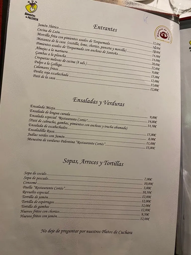 Menu_Restaurante Cortés_Aguilar de Campoo_image_1