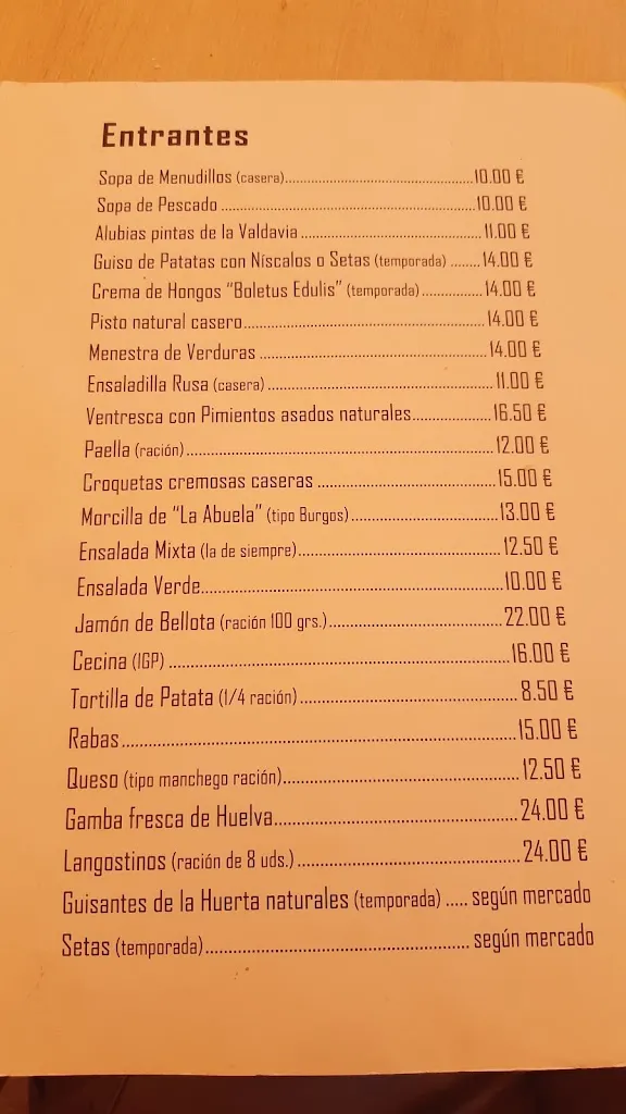 Menu_La Cueva Restaurante_Alar del Rey_immagine_1