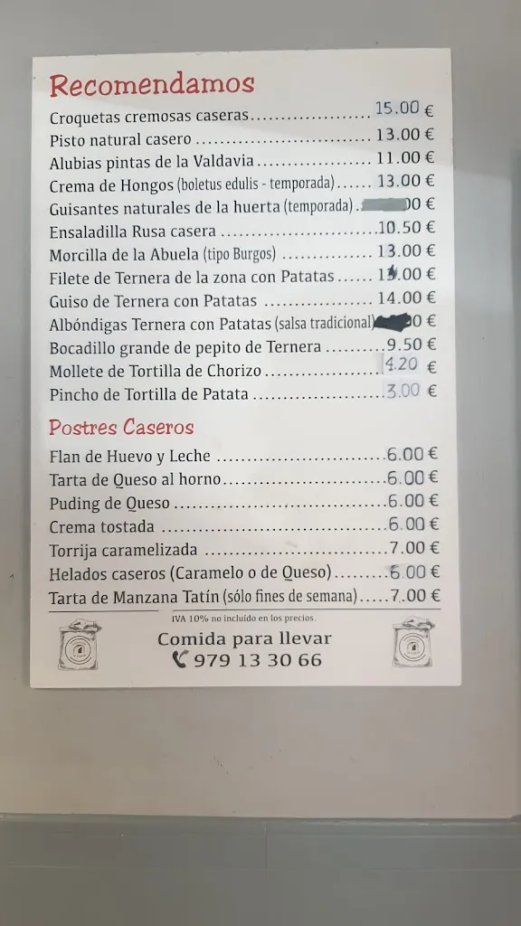 Menu_La Cueva Restaurante_Alar del Rey_immagine_2