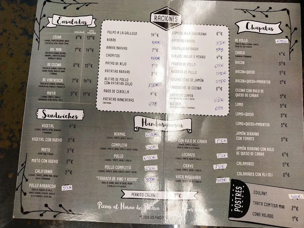 Menu_Terrace of Wine and Roses_Alar del Rey_image_3