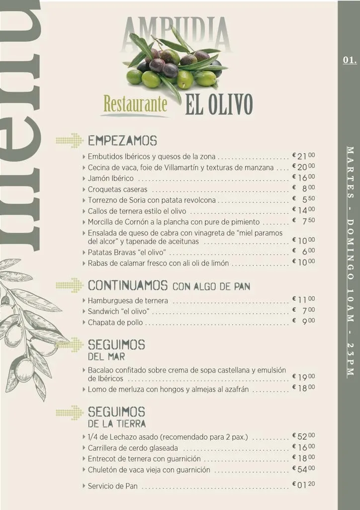 Menu_Restaurante El Olivo de Ampudia_Ampudia_image_1