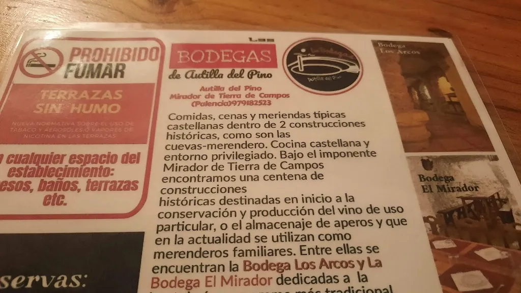 Menu_Bodega Los Arcos _Autilla del Pino_image_4