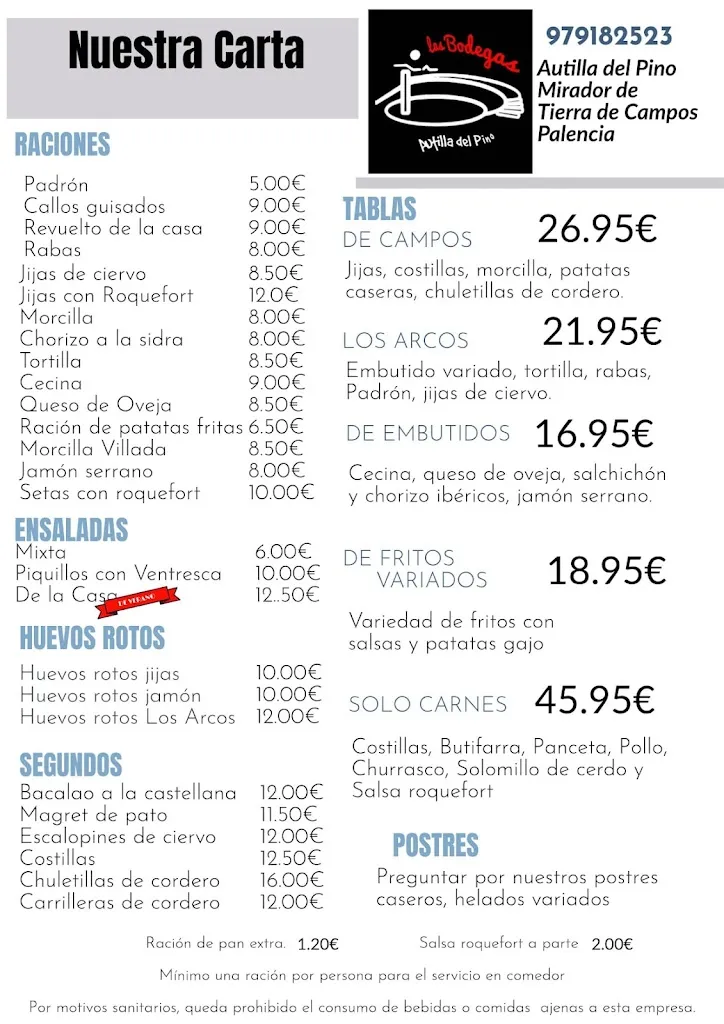 Menu_Bodega El Mirador _Autilla del Pino_image_1