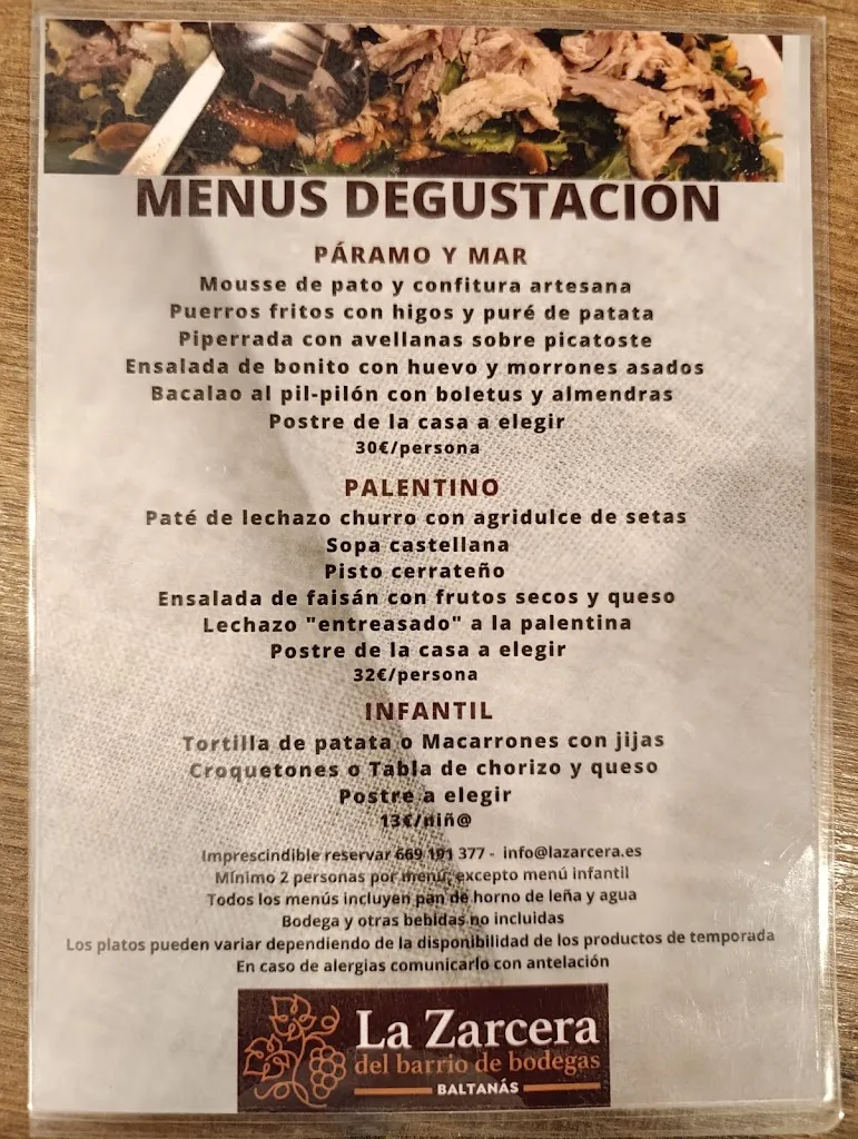 Menu_La Zarcera del Barrio de Bodegas_Baltanás_immagine_1