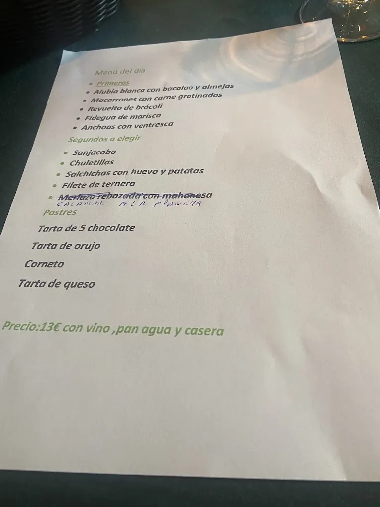 Menu_Bar Restaurante 