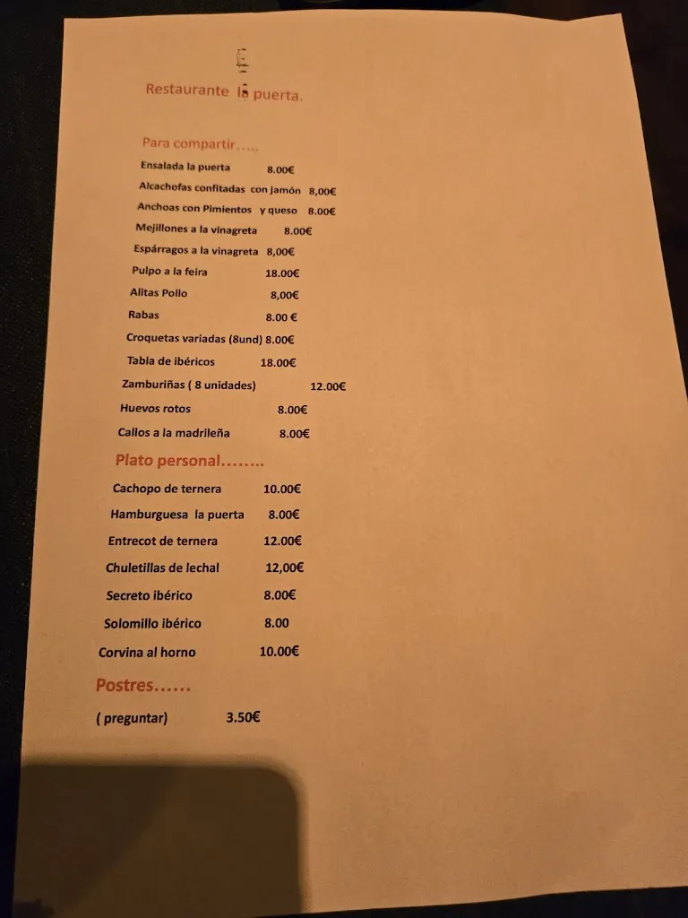 Menu_Bar Restaurante 