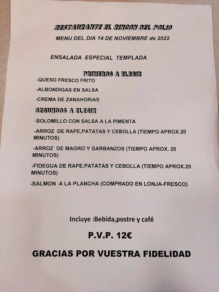 Menu_Restaurante el Rincón del Polío_San Vicente del Raspeig/Sant Vicent del Raspeig_image_1
