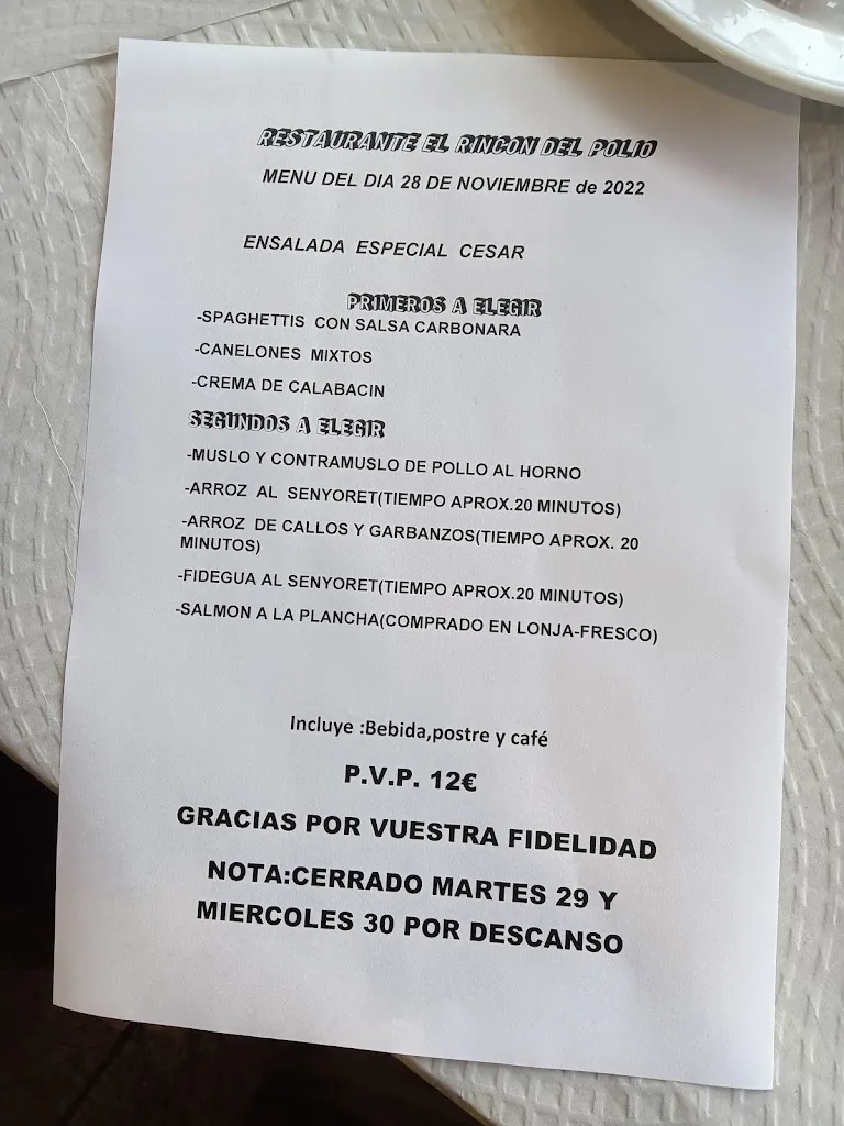 Menu_Restaurante el Rincón del Polío_San Vicente del Raspeig/Sant Vicent del Raspeig_image_3