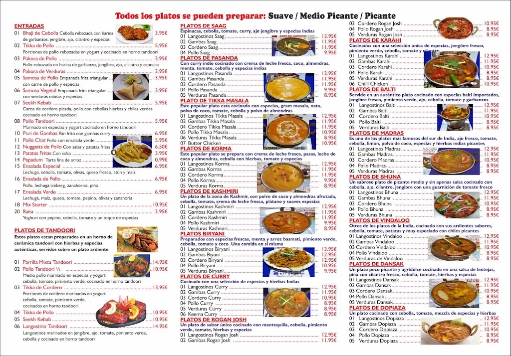 Menu_Indian Restaurant Agra-Ka Taj Mahal_San Vicente del Raspeig/Sant Vicent del Raspeig_image_1