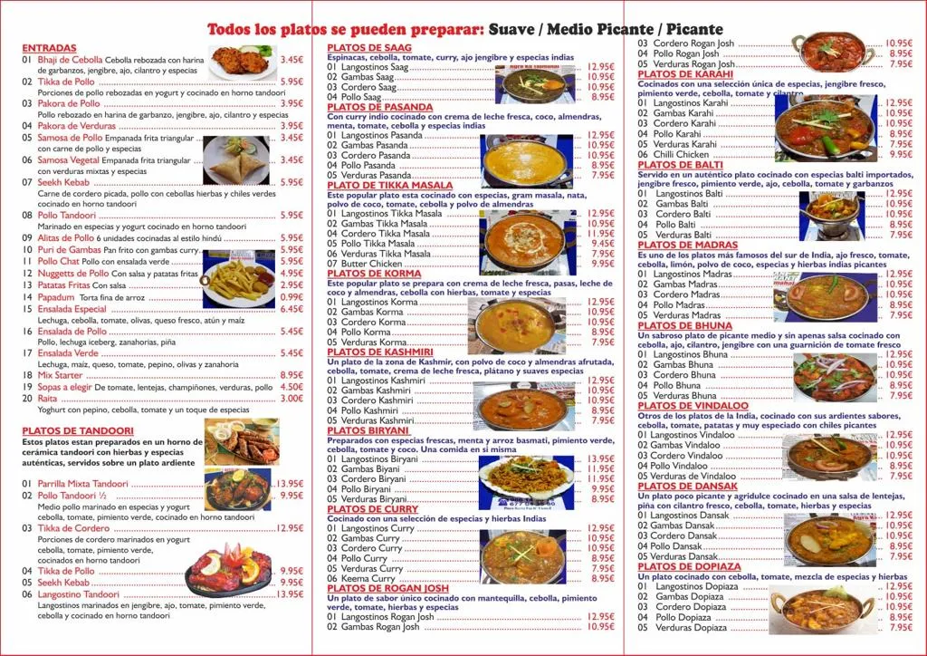 Menu_Indian Restaurant Agra-Ka Taj Mahal_San Vicente del Raspeig/Sant Vicent del Raspeig_image_3