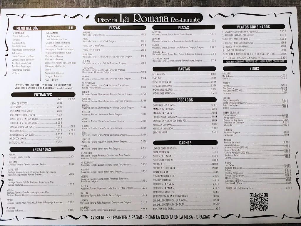 Menu_Pizzeria La Romana_Xinzo de Limia_image_2