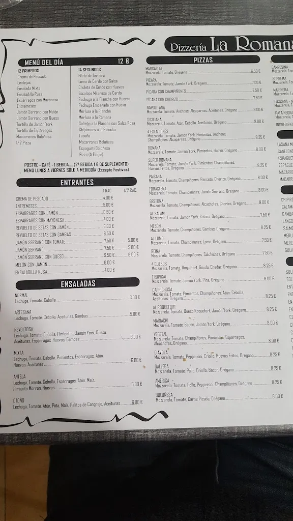 Menu_Pizzeria La Romana_Xinzo de Limia_image_3