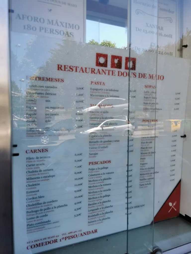 Menu_Hotel Restaurante 2 De Mayo_Xinzo de Limia_image_1