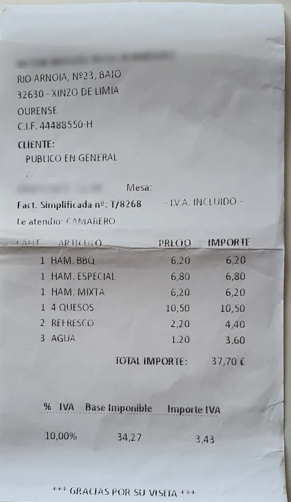 Carlos Busto Capeáns_Bar Pizzeria Rio Salas_Xinzo de Limia_review