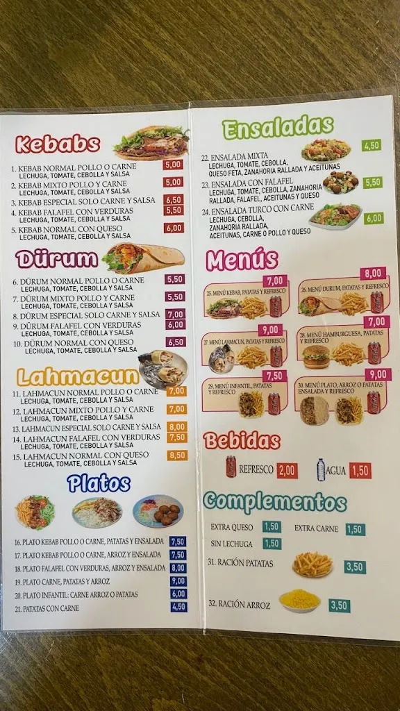 Menu_Doner kebab xinzo_Xinzo de Limia_image_1
