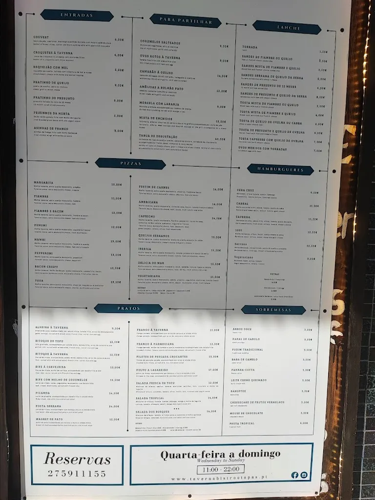 Menu_Taverna - MercadoNacional_Belmonte de Campos_immagine_1