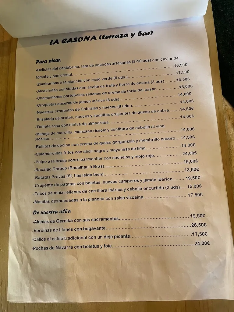 Menu_La Casona de Boadilla_Boadilla de Rioseco_image_2