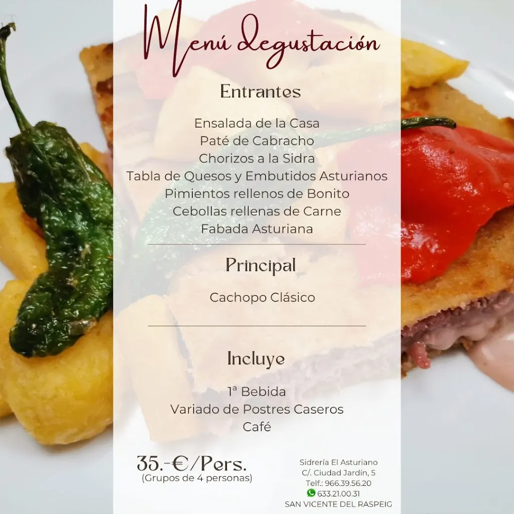 Menu_Sidrería el Asturiano en San Vicente del Raspeig_San Vicente del Raspeig/Sant Vicent del Raspeig_image_2