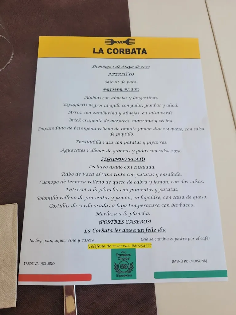 Menu_Restaurante La Corbata Saldaña_Bustillo de la Vega_immagine_3