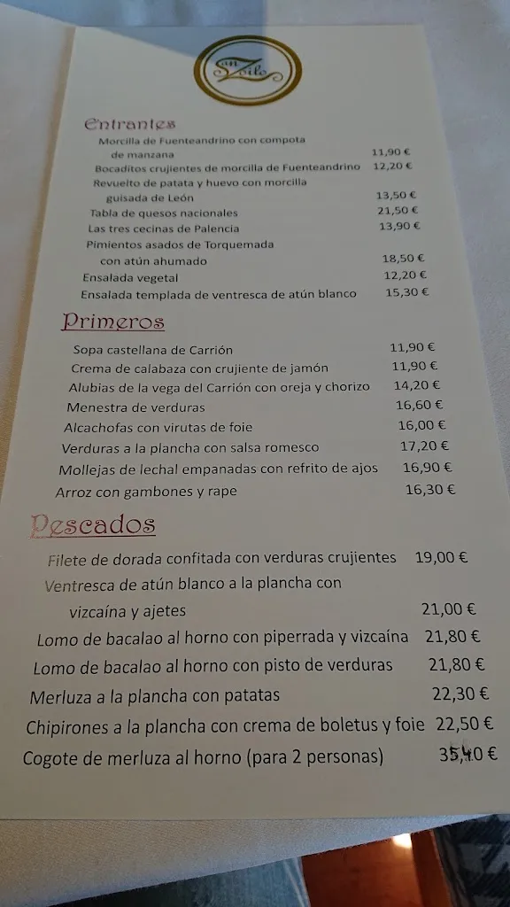 Menu_Restaurante las Vigas_Carrión de los Condes_image_2