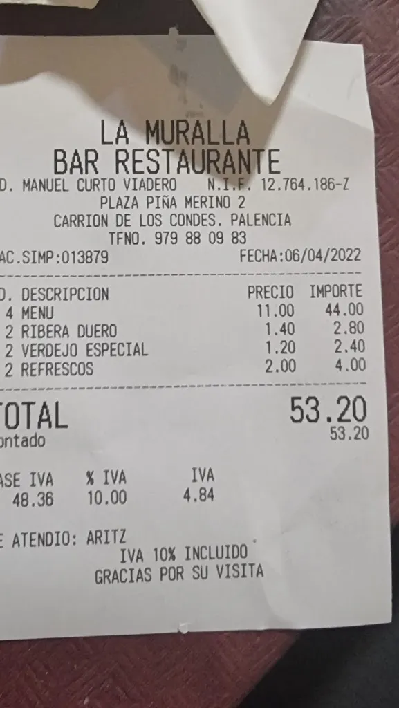 francois hugo_Bar-Restaurante La Muralla_Carrión de los Condes_review