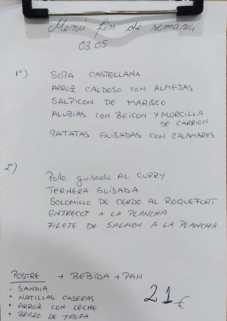 Menu_Bar Restaurante La Cerve_Carrión de los Condes_image_1