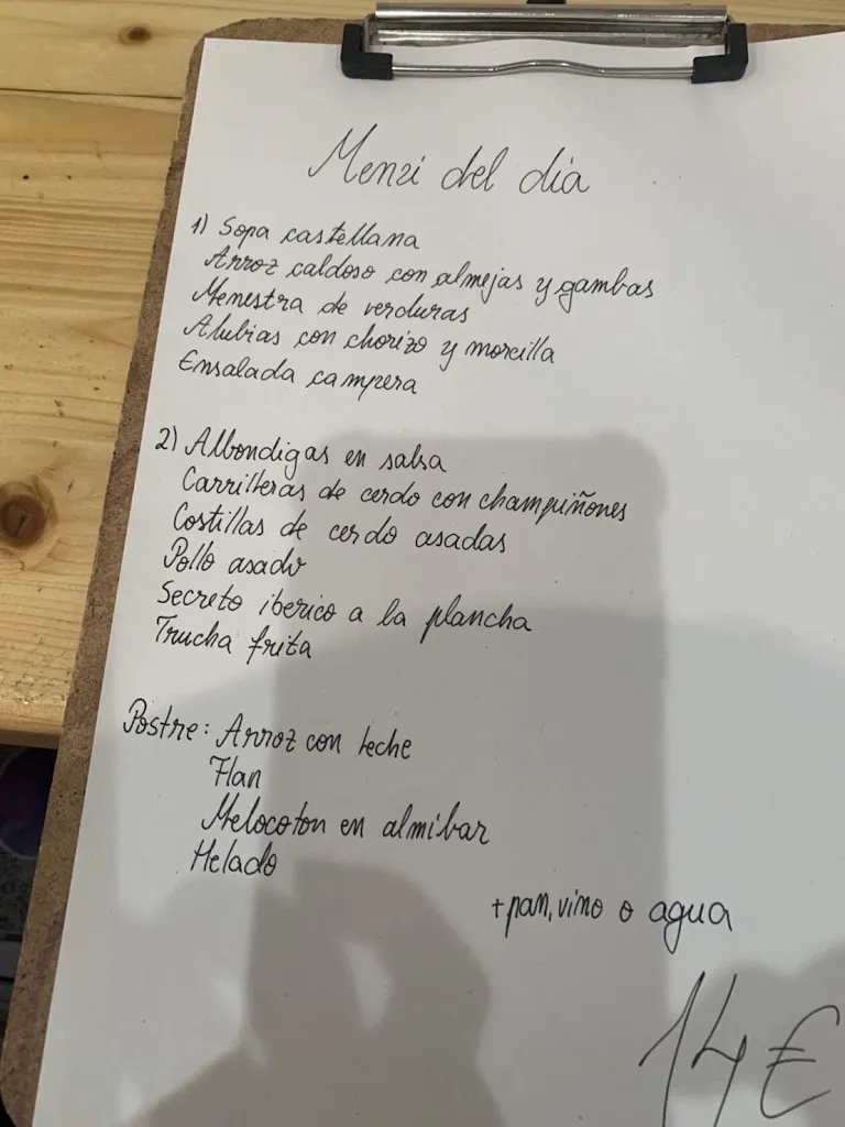 Menu_Bar Restaurante La Cerve_Carrión de los Condes_image_2