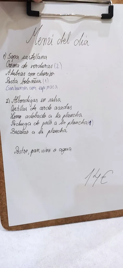 Menu_Bar Restaurante La Cerve_Carrión de los Condes_image_3