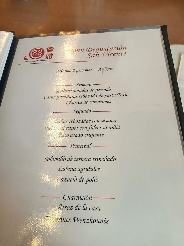 Menu_Restaurante 88_San Vicente del Raspeig/Sant Vicent del Raspeig_image_1