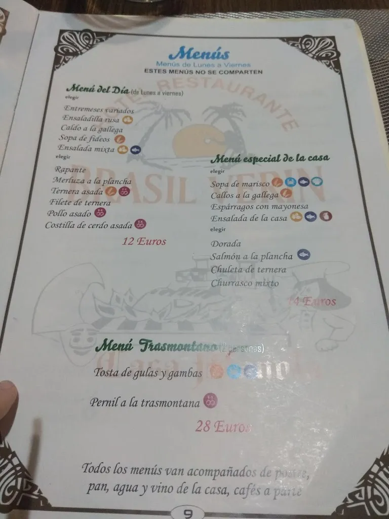 Menu_Restaurante Brasil_Verín_immagine_1