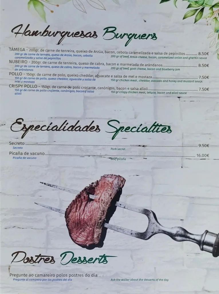 Menu_Restaunte Taperia Tamega_Verín_image_2
