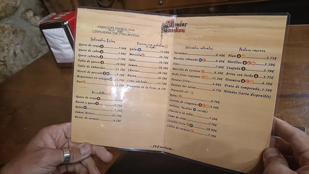 Menu_Restaurante Asador Gasolina_Cervera de Pisuerga_image_3