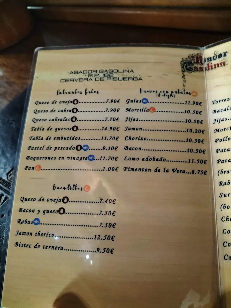 Menu_Restaurante Asador Gasolina_Cervera de Pisuerga_image_4