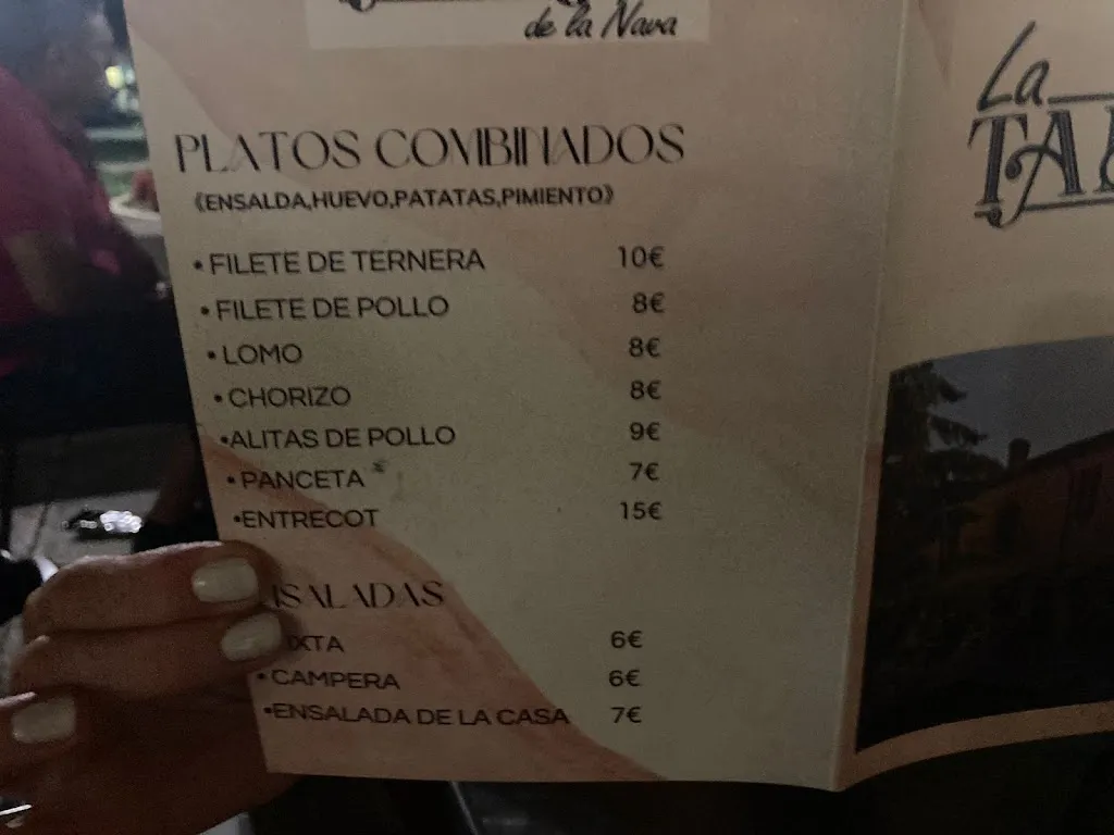 Menu_La Taberna de la Nava_Fuentes de Nava_image_2